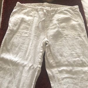 White linen pant